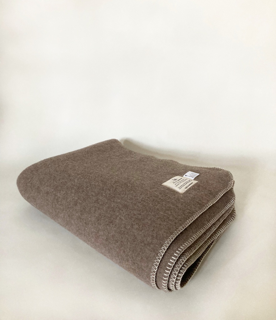 Decke, umkettelt / Reine Schurwolle / 1,5m x 2m